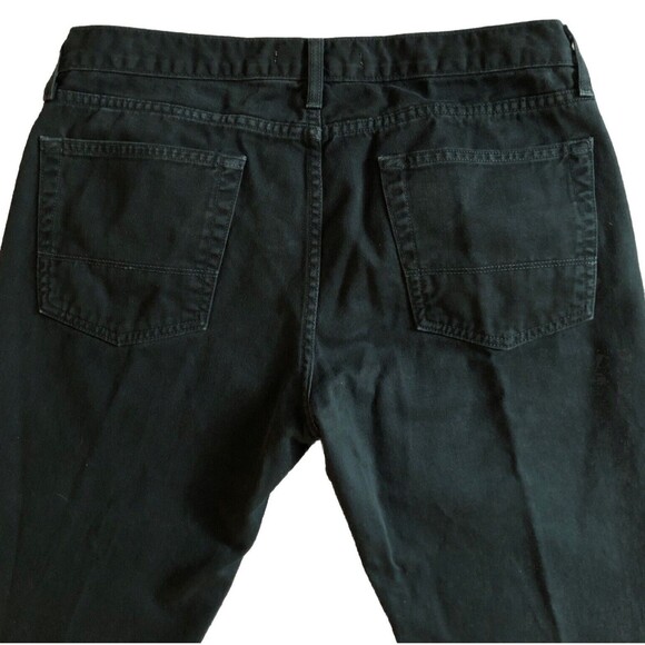 Vince Button Fly Classic Slim Straight Leg Jeans Mens Sz 34x34 Black Birch Denim - Picture 6 of 13